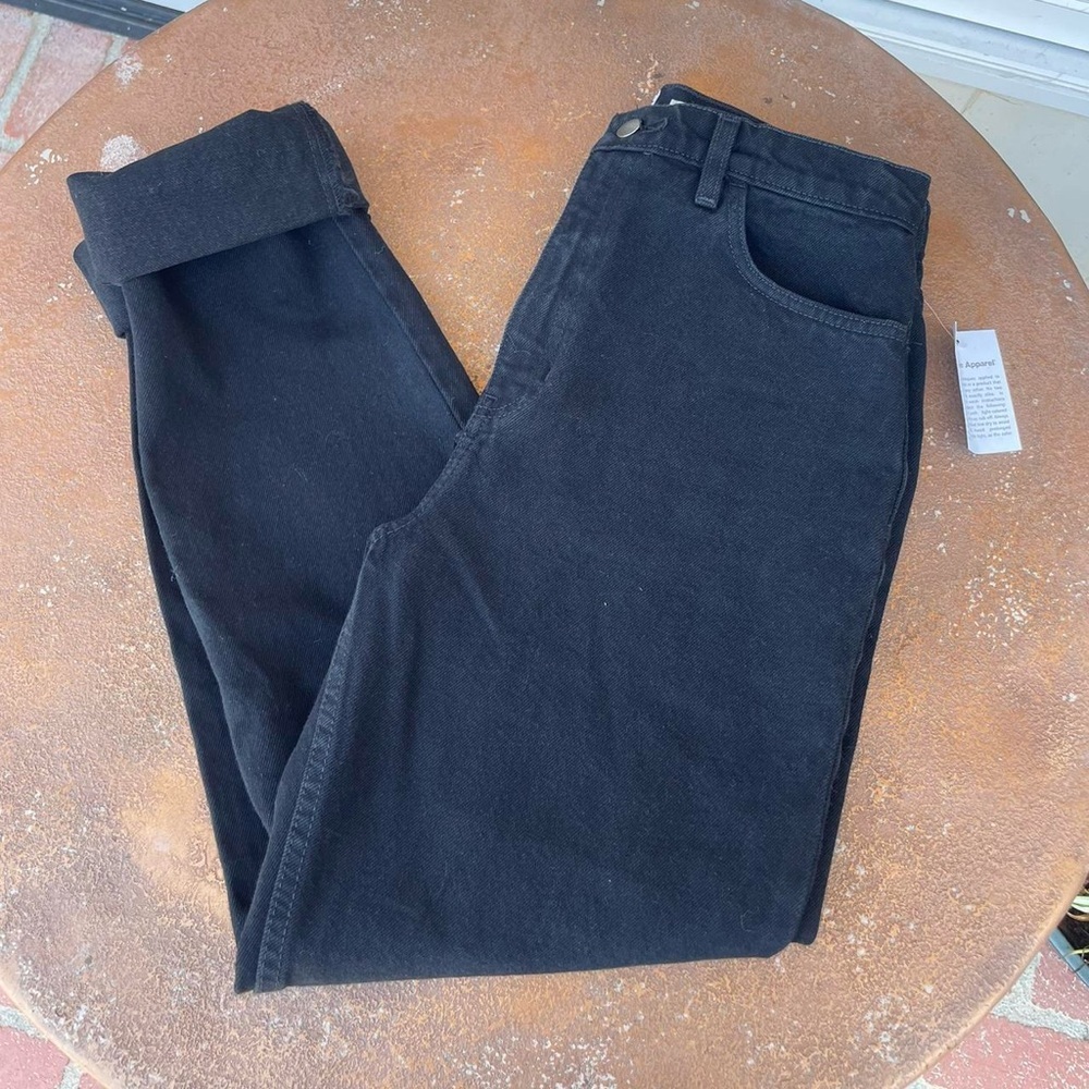 NWT American apparel black dad jeans sz 30